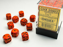 Load image into Gallery viewer, Chessex D6 Speckled 12mm d6 Fire Dice Block
