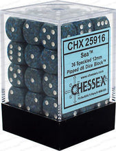 Load image into Gallery viewer, Chessex D6 Speckled 12mm d6 Sea Dice Block
