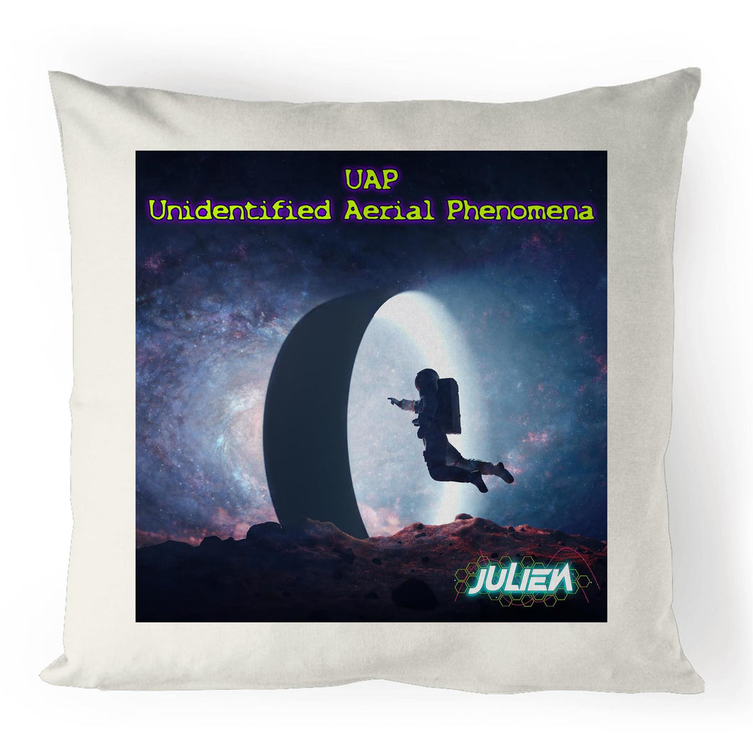 100% Linen Cushion Cover UAP - (Unidentified Aerial Phenomena)