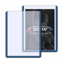 Load image into Gallery viewer, BCW Toploader Card Holder Border Blue (3&quot; x 4&quot;) (25 Holders Per Pack)
