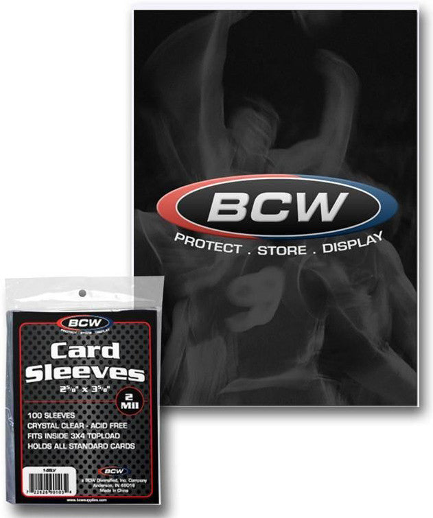BCW Card Deck Protectors Standard Clear (66mm x 93mm) (100 Sleeves Per Pack)