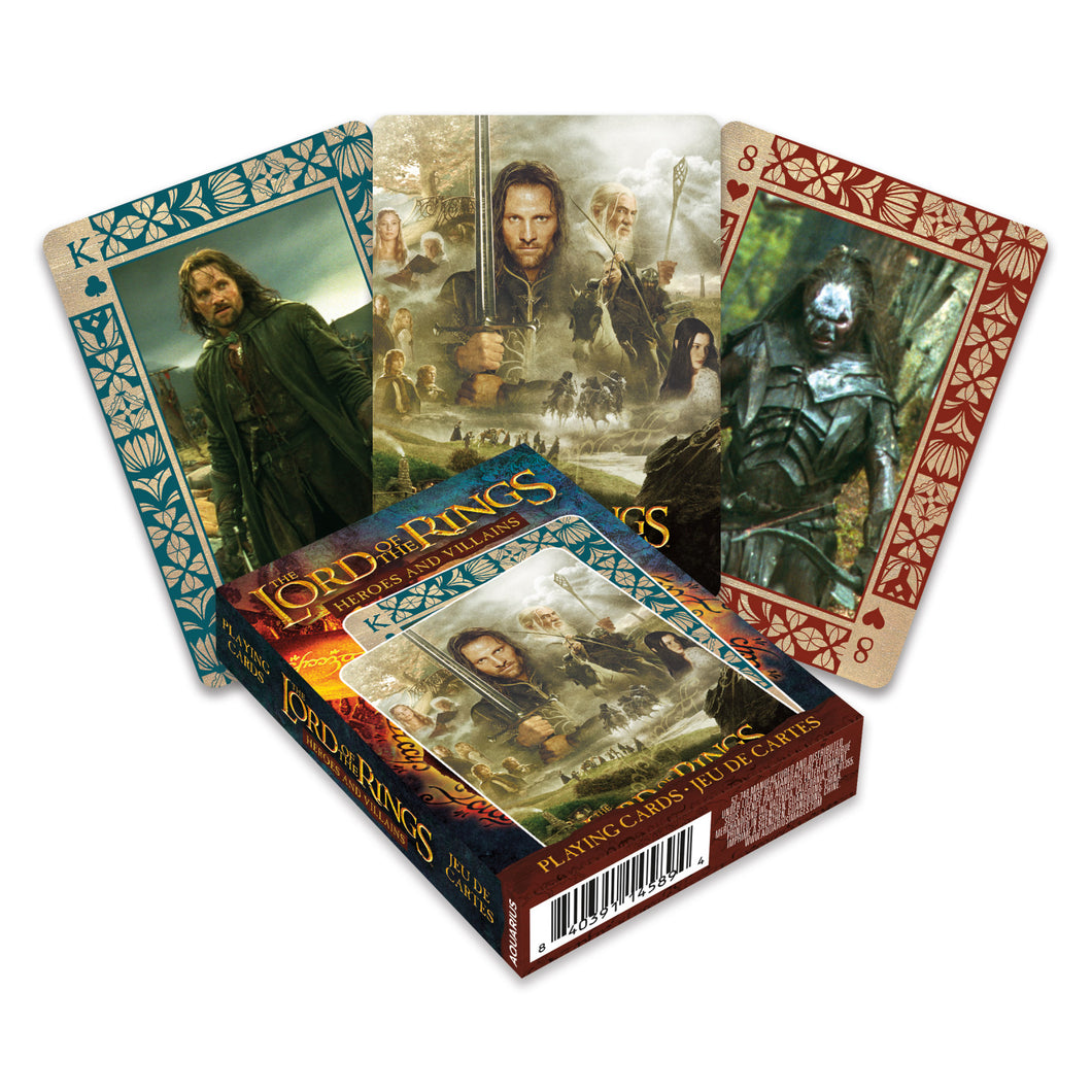 Playing Cards Lord of the Rings Heroes & Villains