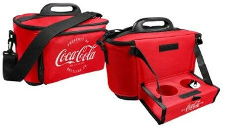 Coca Cola cooler bag with tray in red