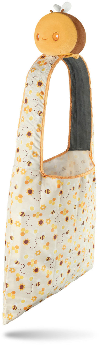 Tee Turtle - Plushie Tote Bag - Yellow Bees & Honeycomb Tote Bag and Yellow Bee Plushie