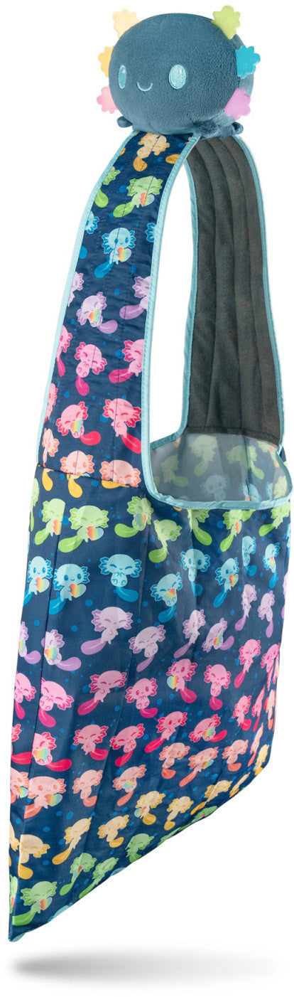 Tee Turtle - Plushie Tote Bag - Dark Blue Rainbow Axolotls Tote Bag and Blue  Axolotl Plushie