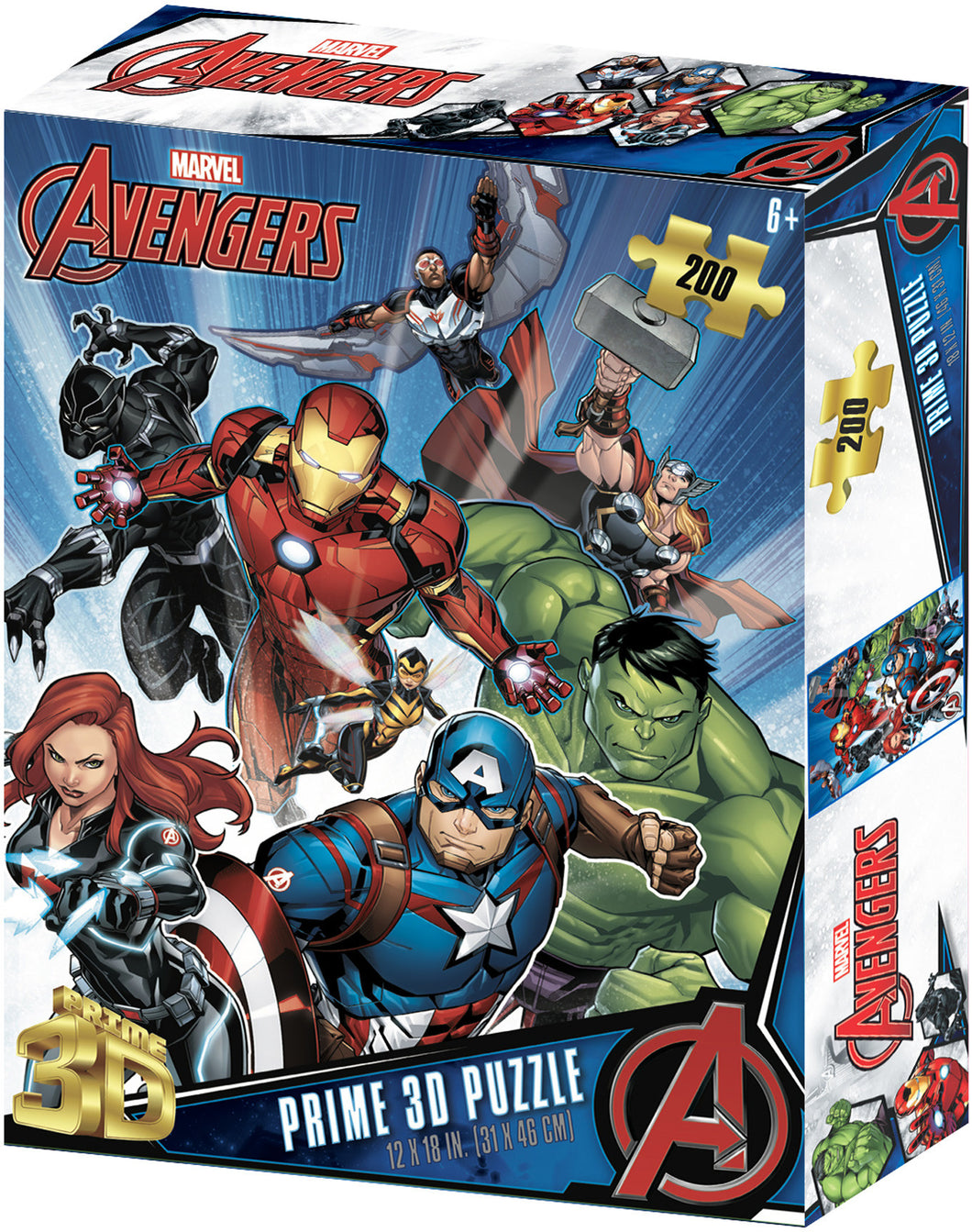 Prime3D Marvel Avengers - 200 Piece 3D Puzzle