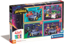 Load image into Gallery viewer, Clementoni Puzzle Batwheels 4in1 Puzzle
