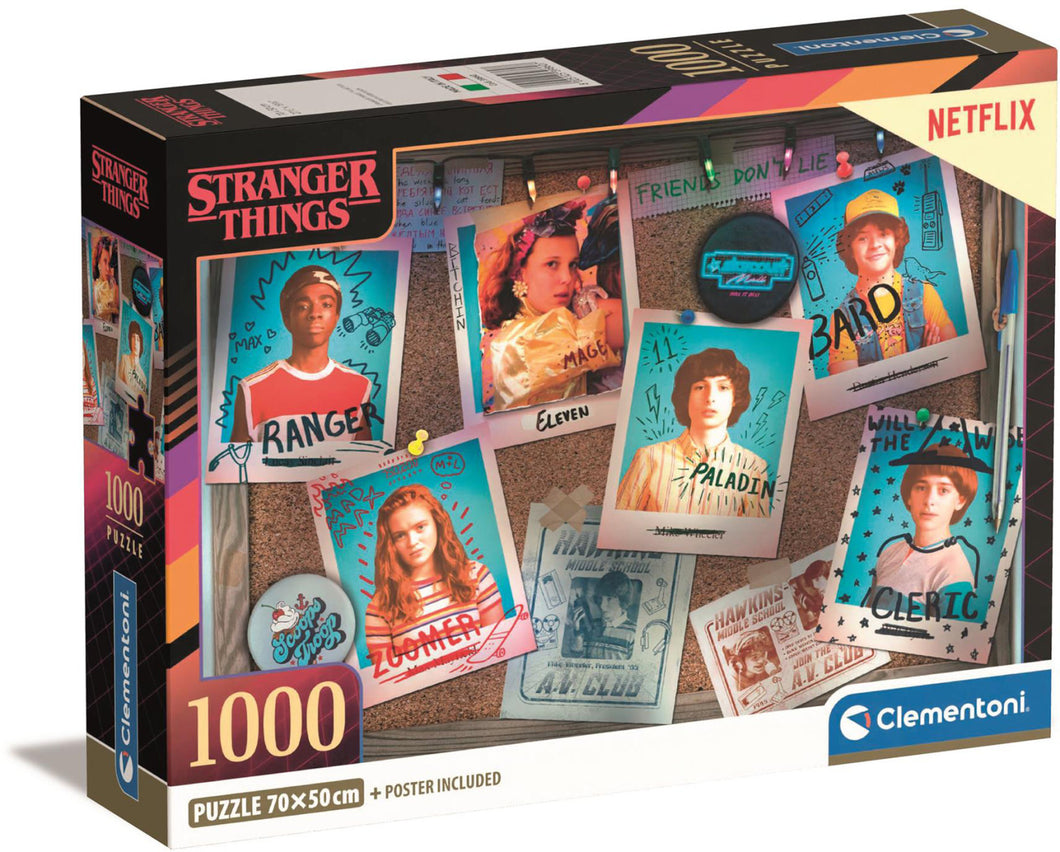 Clementoni Puzzle Stranger Things Compact 1000 Piece Puzzle