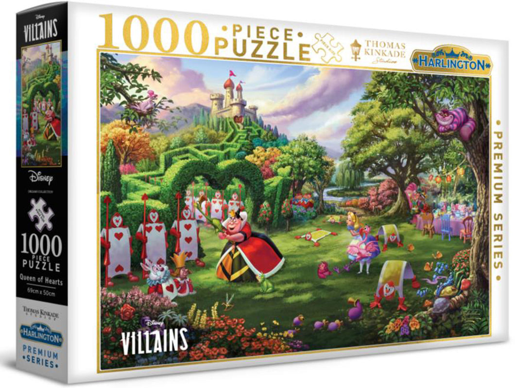 Harlington Thomas Kinkade PQ Disney Queen of Hearts 1000 Piece Puzzle