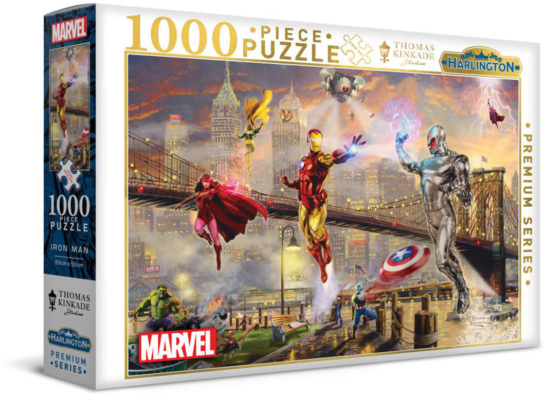 Harlington Thomas Kinkade PQ Marvel Iron Man 1000 Piece Puzzle