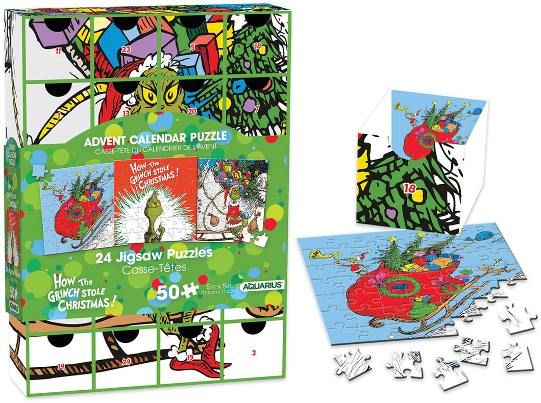 Aquarius Puzzle How the Grinch Stole Christmas Advent Calendar Puzzle