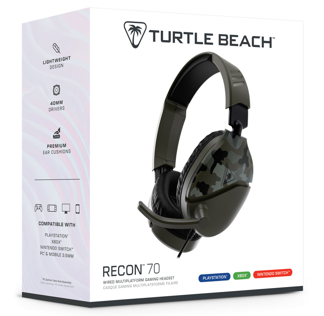 Multiplatform Turtle Beach Recon 70 Headset - Green Camo