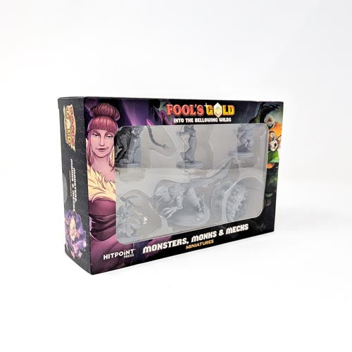Fool's Gold: Monsters,  Mechs, and Monks - Miniatures
