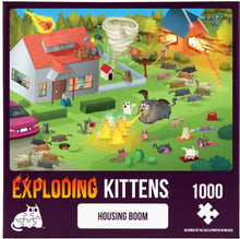 Load image into Gallery viewer, Exploding Kittens Puzzle Housing Boom 1,000 pieces
