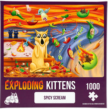 Load image into Gallery viewer, Exploding Kittens Puzzle Spicy Scream 1,000 pieces
