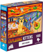 Load image into Gallery viewer, Exploding Kittens Puzzle Spicy Scream 1,000 pieces
