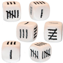 Load image into Gallery viewer, Tally Mark D6 Dice Set
