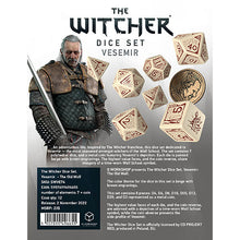 Load image into Gallery viewer, Witcher Dice Set Vesemir The Old Wolf
