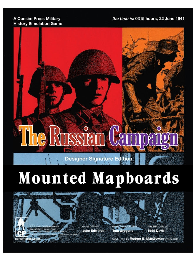 The Russian Campaign Mounted Mapboards Set