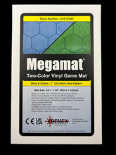 Load image into Gallery viewer, Megamat® 1&quot; Reversible Blue-Green Hexes (34½&quot; x 48&quot; Playing Surface)
