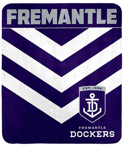 AFL Polar Fleece Rug Fremantle Dockers