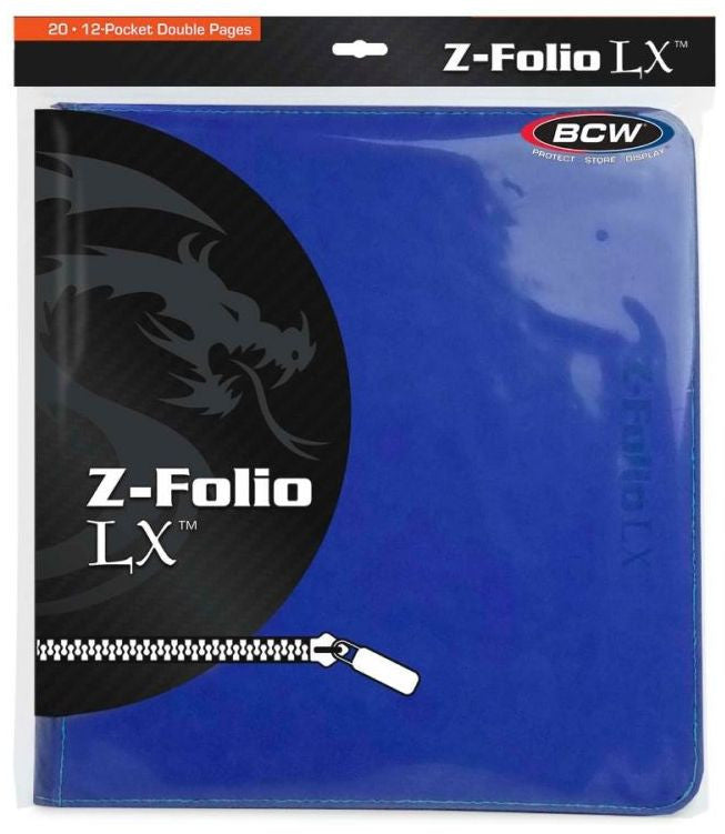 BCW Z Folio LX Album 12 Pocket Blue