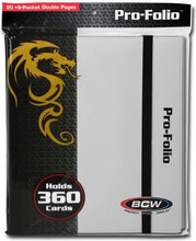 Load image into Gallery viewer, BCW Pro Folio Binder 9 Pocket White
