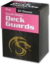 Load image into Gallery viewer, BCW Deck Guards Box and Deck Protectors Standard Matte Pink (80 Sleeves)
