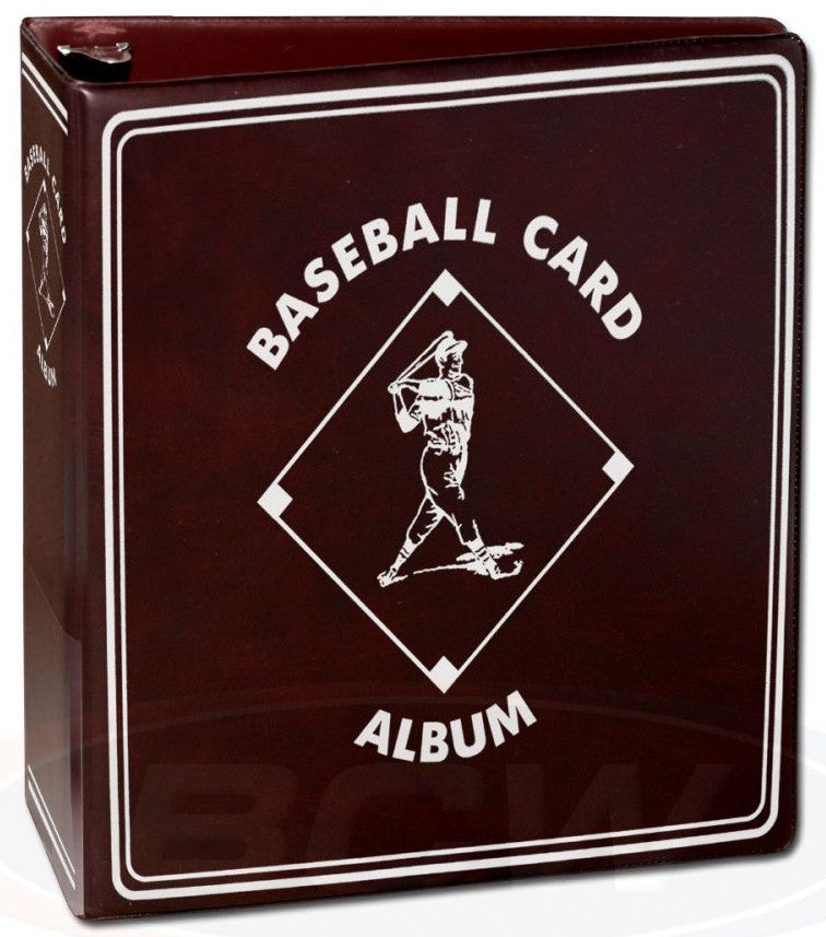 BCW Album Burgundy Baseball 3
