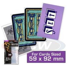 Load image into Gallery viewer, BCW Board Game Sleeves Standard European (59mm x 92mm) (50 Sleeves Per Pack)
