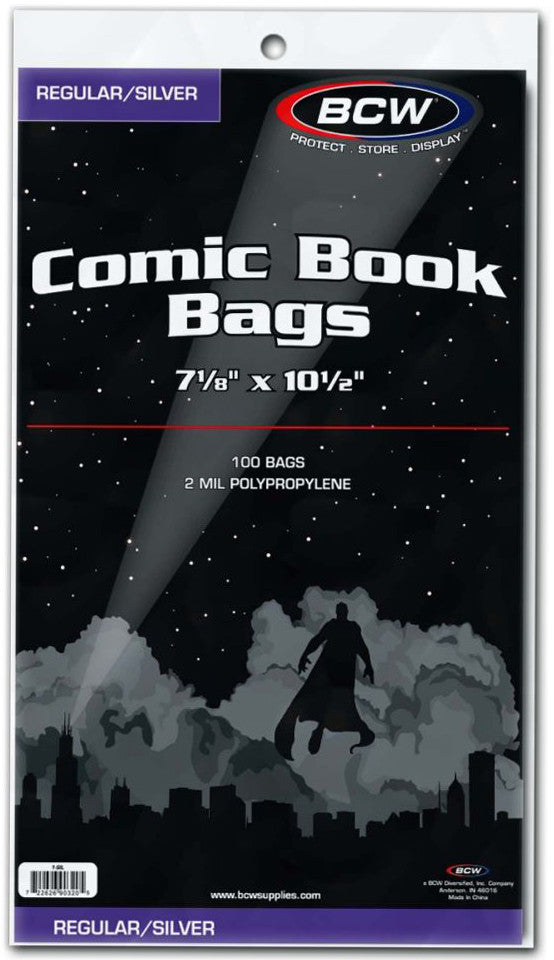 BCW Comic Book Bags Regular and Silver Age Comics (7