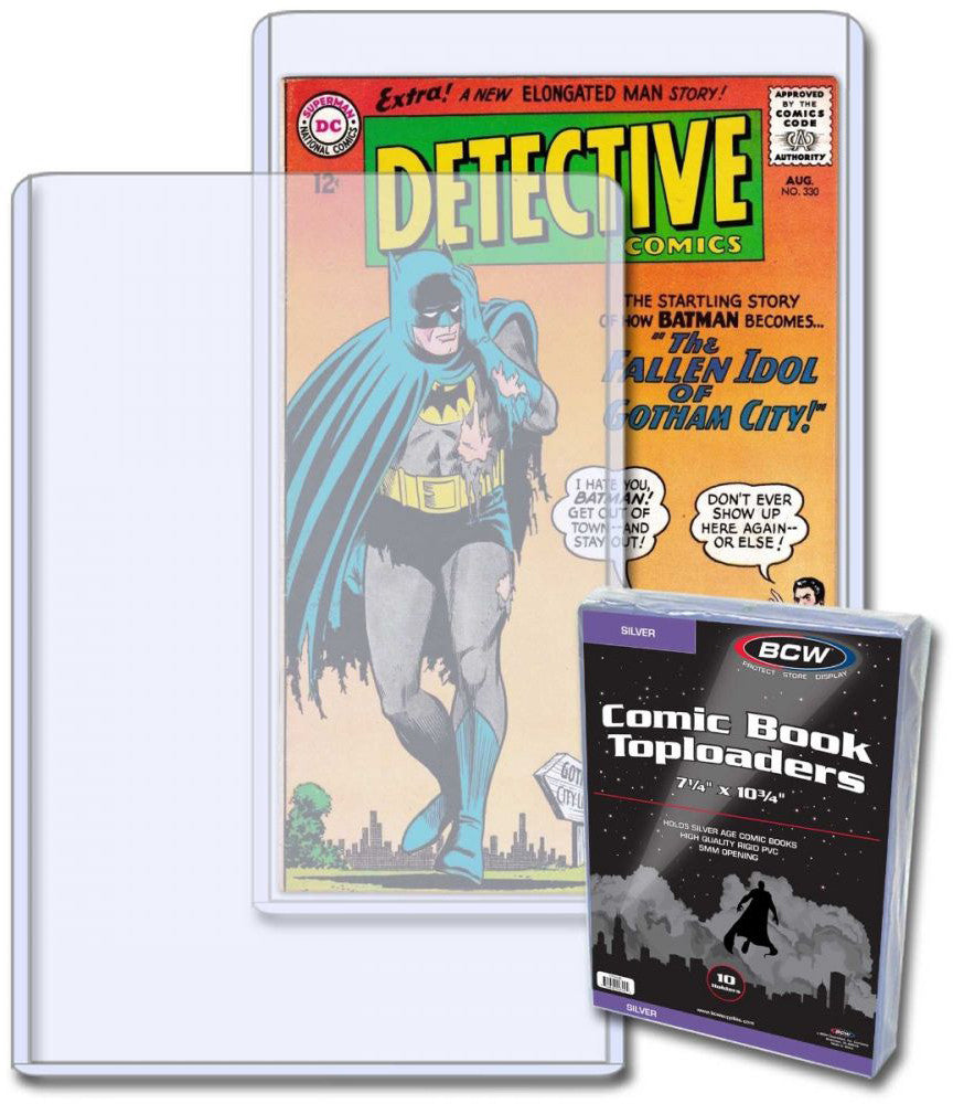 BCW Toploader Holder Comic Book Silver Age (7.25