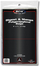 Load image into Gallery viewer, BCW Digest or Manga Bags (6&quot; x 7&quot; 5/8) (100 Bags Per Pack)
