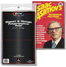 Load image into Gallery viewer, BCW Digest or Manga Bags (6&quot; x 7&quot; 5/8) (100 Bags Per Pack)
