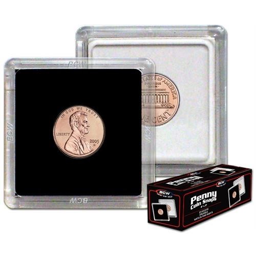 BCW Coin Snap Storage Holder Black Penny (2