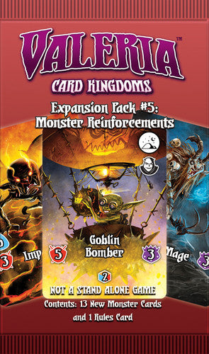 Valeria Card Kingdoms Expansion Pack 5 Monster Reinforcements 