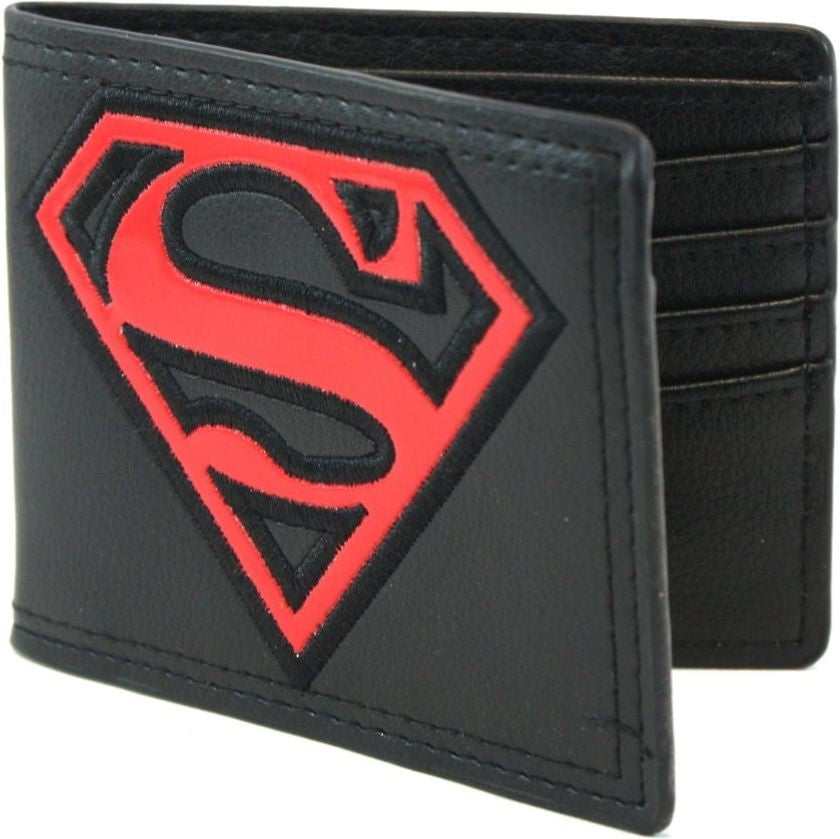 Superman Red Patent Shield Bi-fold Wallet