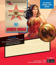 Load image into Gallery viewer, Incredibuilds Wonder Woman 3D Wood Model and Book
