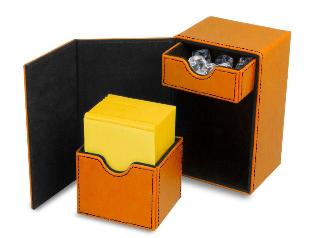BCW Deck Vault Box LX Orange (Holds 80 cards)