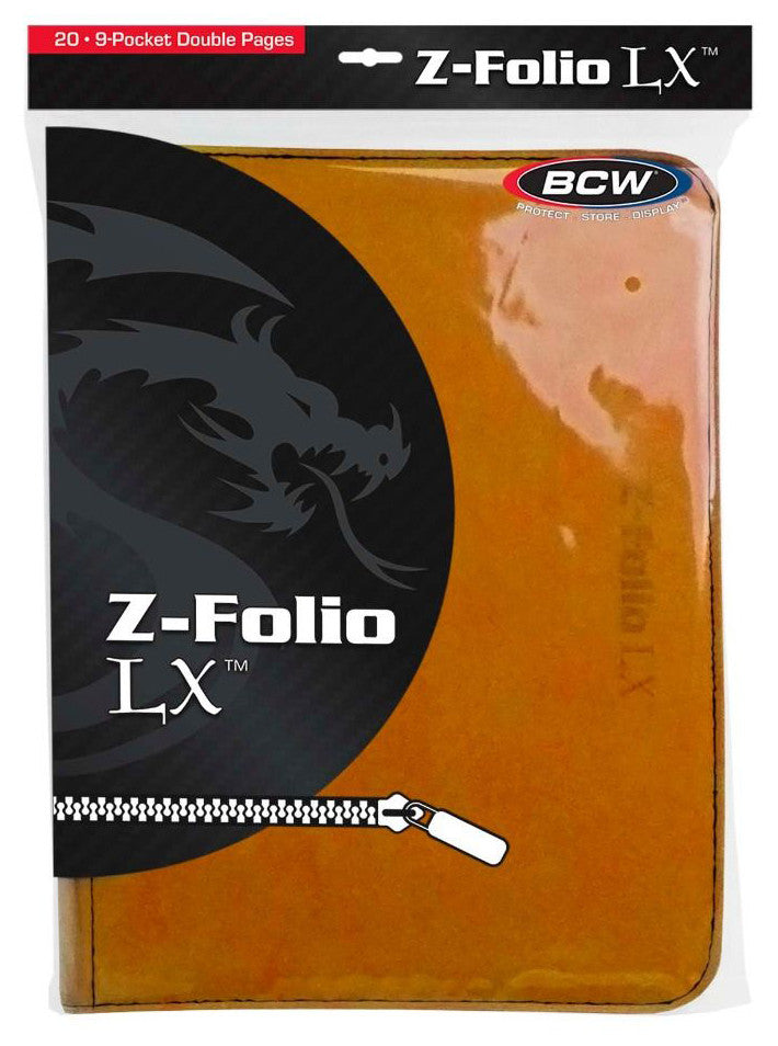 BCW Z Folio LX Album 9 Pocket Orange