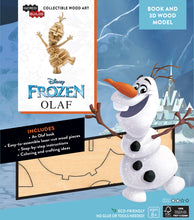 Load image into Gallery viewer, Incredibuilds Disney Frozen Olaf 3D Wood Model and Book
