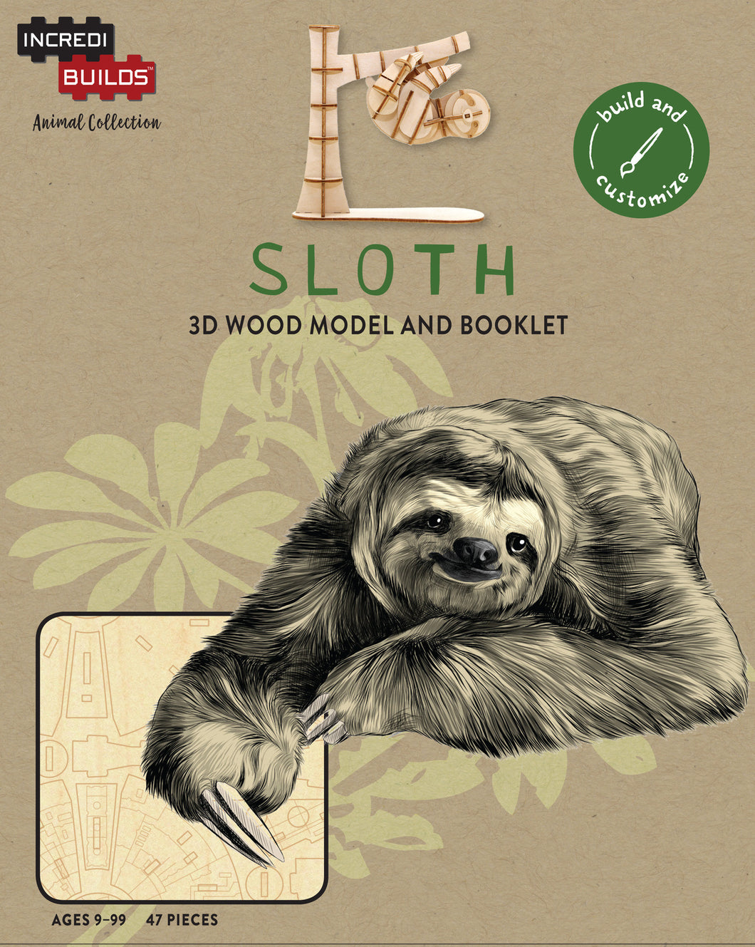 Incredibuilds Animal Collection Sloth