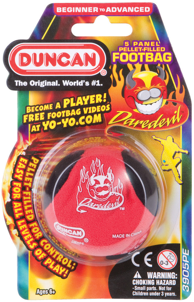 Duncan Footbag Daredevil 5 Panel Pellet Filled (Assorted Colours)