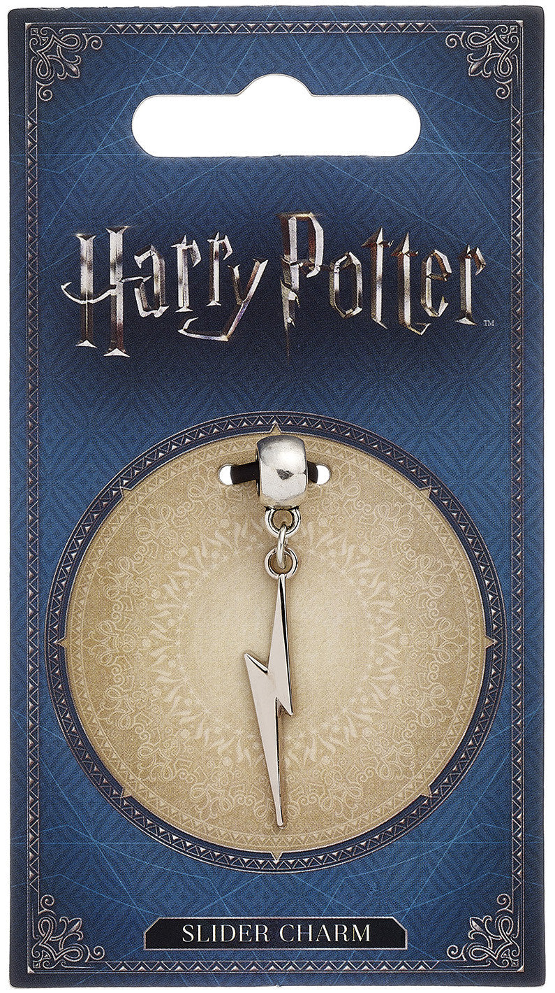 Harry Potter Silver Plated Charm Lightning Bolt Slider