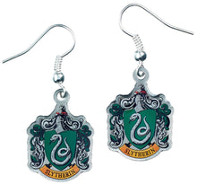 Load image into Gallery viewer, Harry Potter Earrings Slytherin Crest
