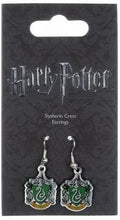 Load image into Gallery viewer, Harry Potter Earrings Slytherin Crest
