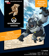 Load image into Gallery viewer, Incredibuilds Overwatch Winston 3D Wood Model and Poster

