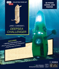 Load image into Gallery viewer, Incredibuilds James Cameron Deepsea Challenger 3D Wood Model and Poster
