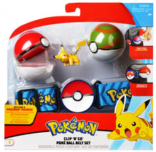 Load image into Gallery viewer, Pokemon Clip n Go Pokeball Belt Set (4 in the Assortment)
