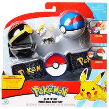 Load image into Gallery viewer, Pokemon Clip n Go Pokeball Belt Set (4 in the Assortment)
